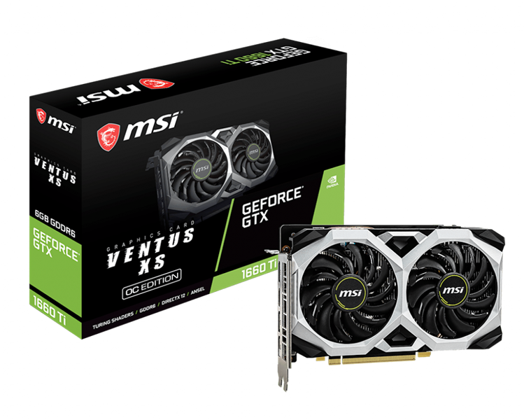 VGA MSI GTX 1660 Ti VENTUS XS 6G OC _919KT